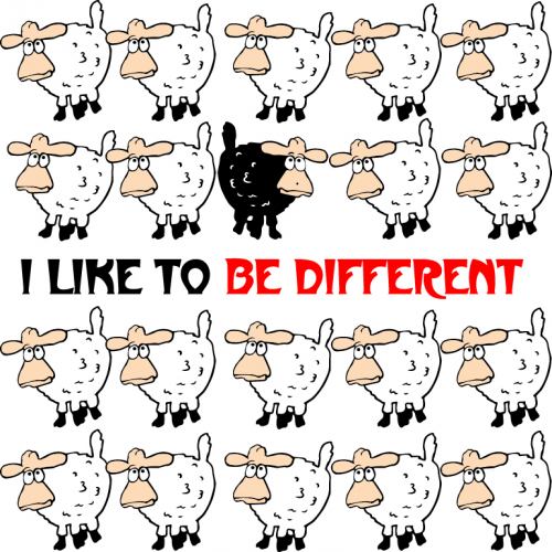 I like to be different